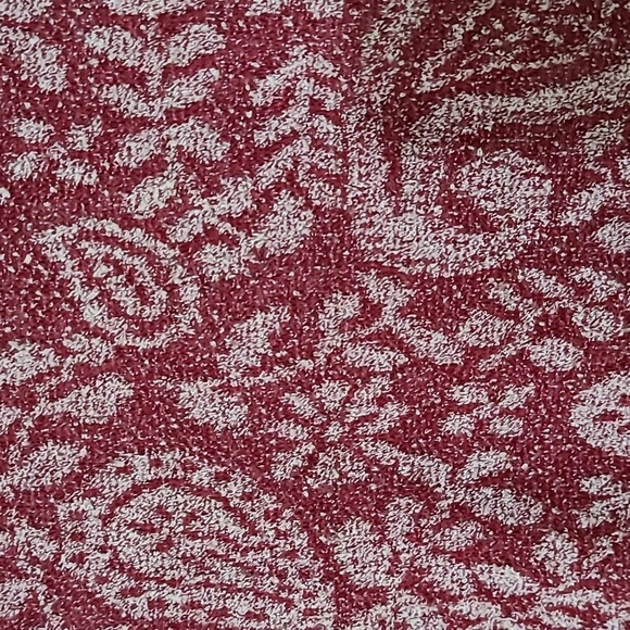 LUCKY‎ BRAND Women's Deep Red High-Low Cold Shoulder Blouse - Size Large - Picture 2 of 16